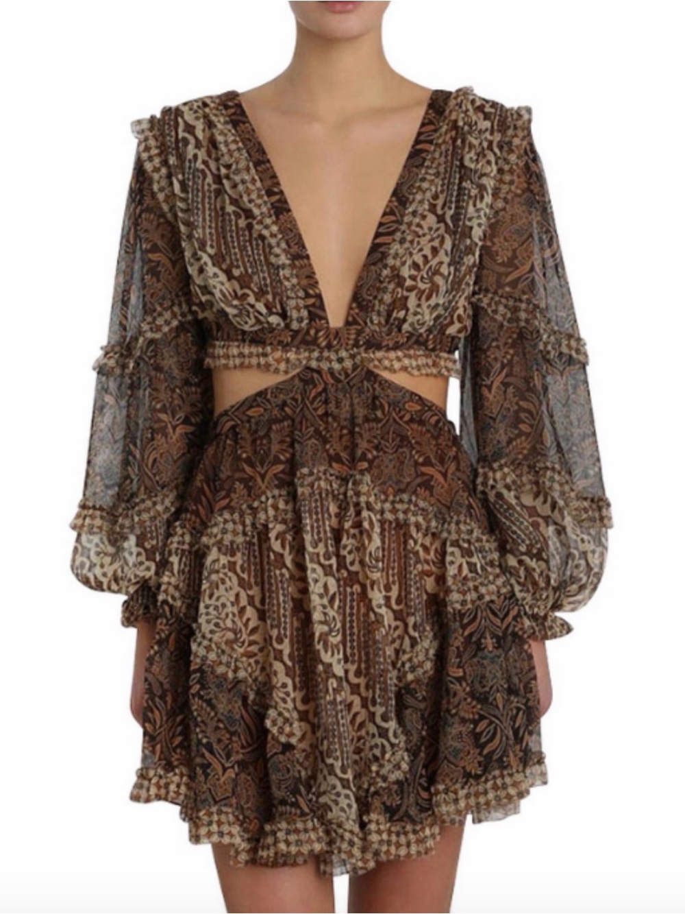 Zimmermann cut out mini dress